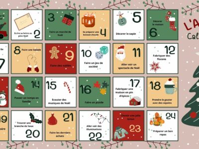 Calendrier de l'Avent enfants,Activités Noël en famille,Calendrier PDF téléchargeable